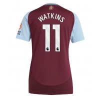 Camisa de Futebol Aston Villa Ollie Watkins #11 Equipamento Principal Mulheres 2024-25 Manga Curta